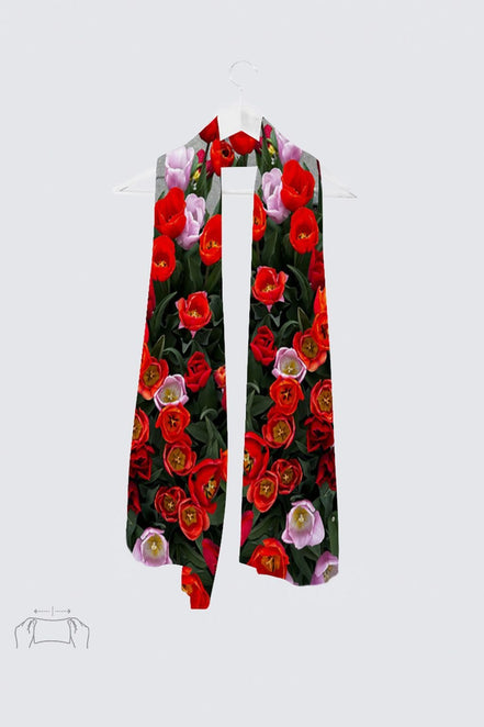 Tulips Vivienne In Knit Chiffon Scarf image 0
