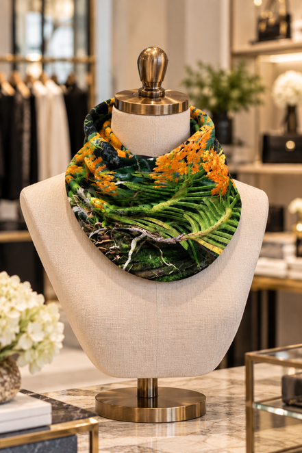 Alice (Sweater Knit) Tube Scarf - Luscious Tangerine