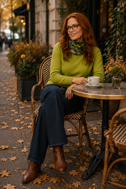 Alice (Sweater Knit) Tube Scarf - Whimsy Sail