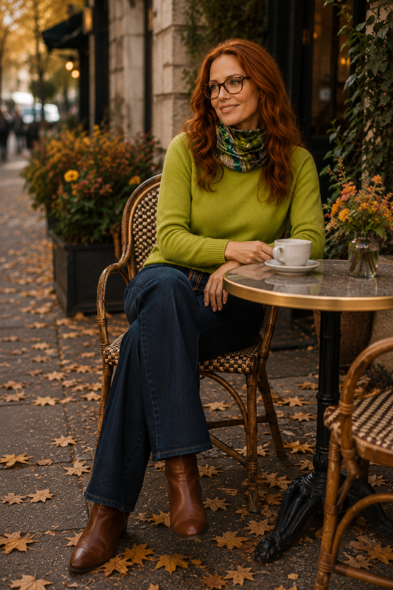Alice (Sweater Knit) Tube Scarf - Whimsy Sail