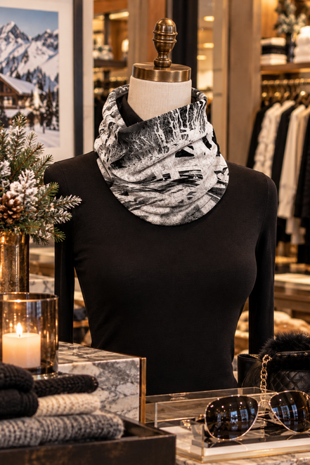 Alice (Sweater Knit) Tube Scarf - Shadows
