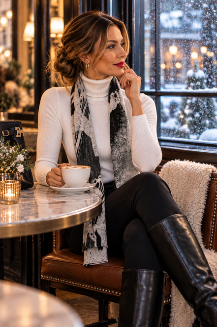 Aspen (Sweater Knit) Scarf - Shadows