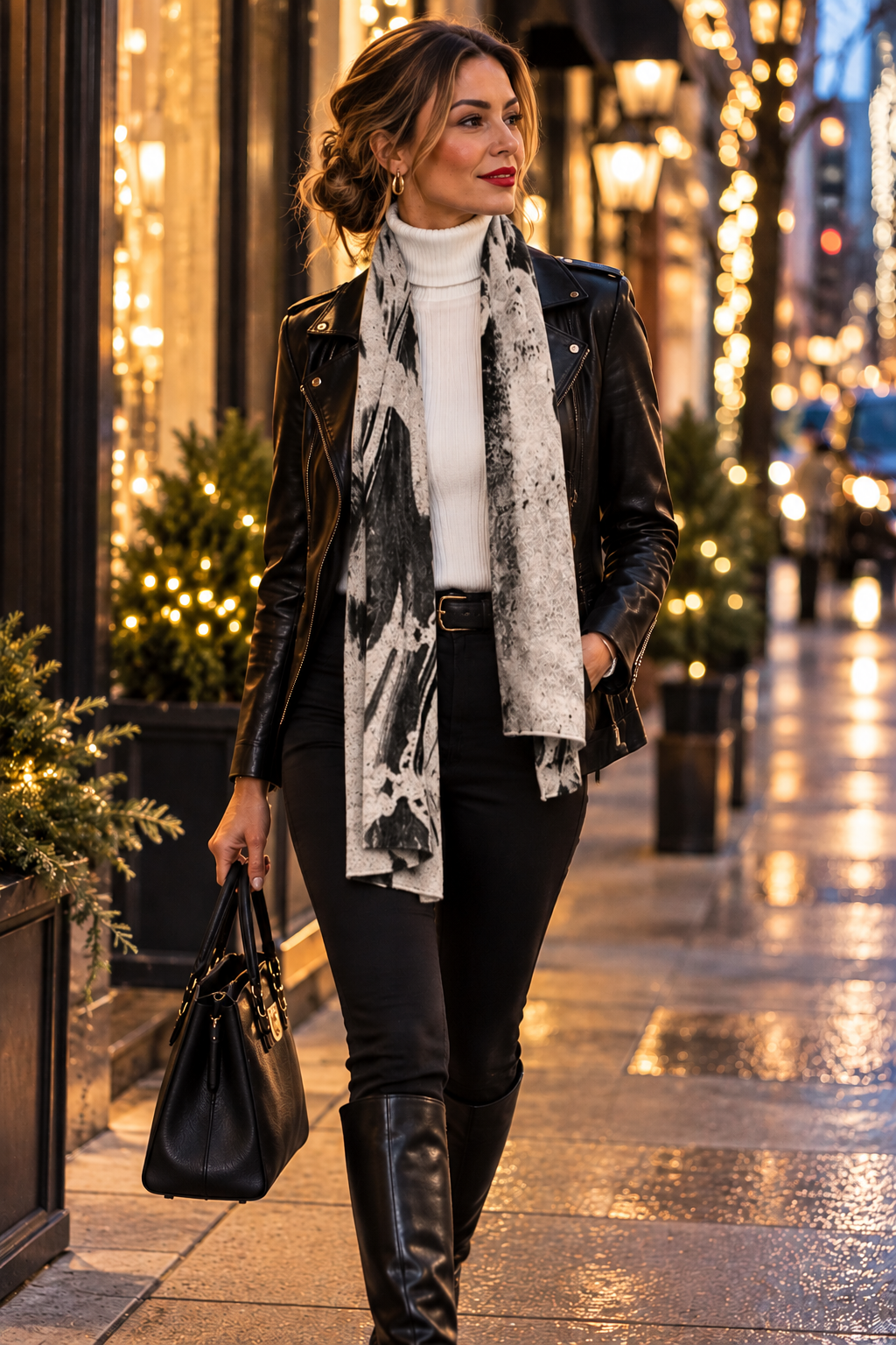 Aspen (Sweater Knit) Scarf - Shadows