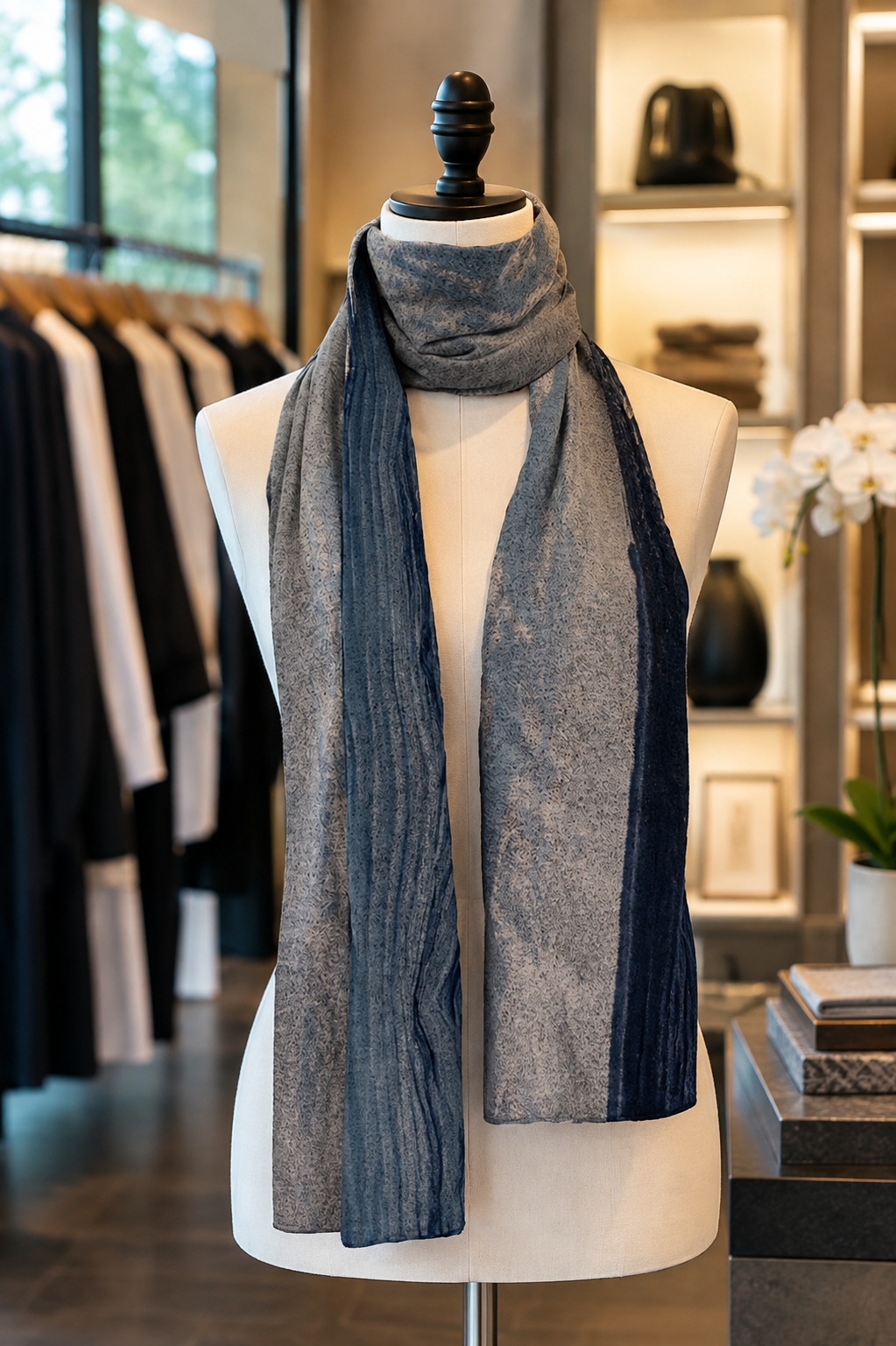 Aspen (Sweater Knit) Scarf - Birds at Sunrise