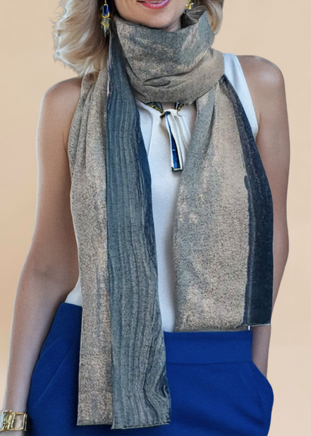 Aspen (Sweater Knit) Scarf - Birds at Sunrise