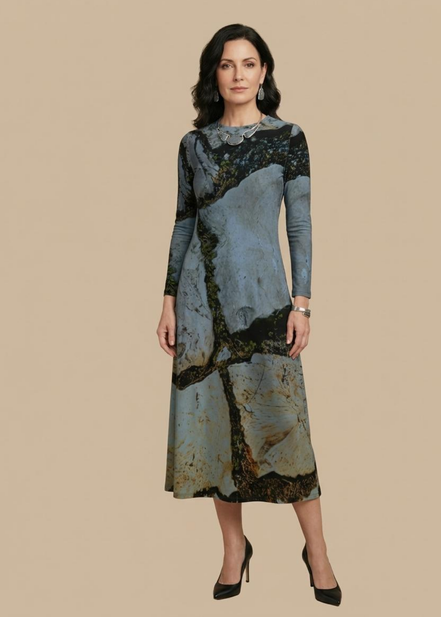 Liliana Maxi Dress - Blue Cobble