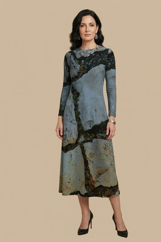 Liliana Maxi Dress - Blue Cobble
