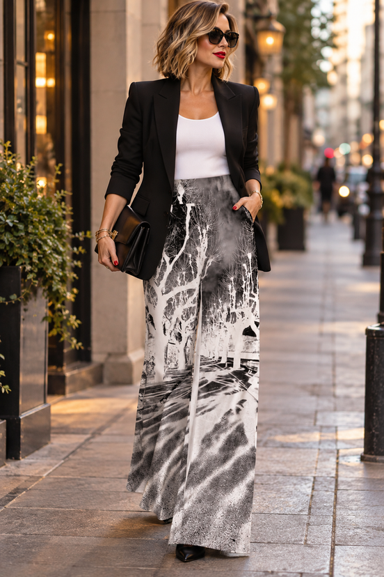 Carla Palazzo Pants - Shadows