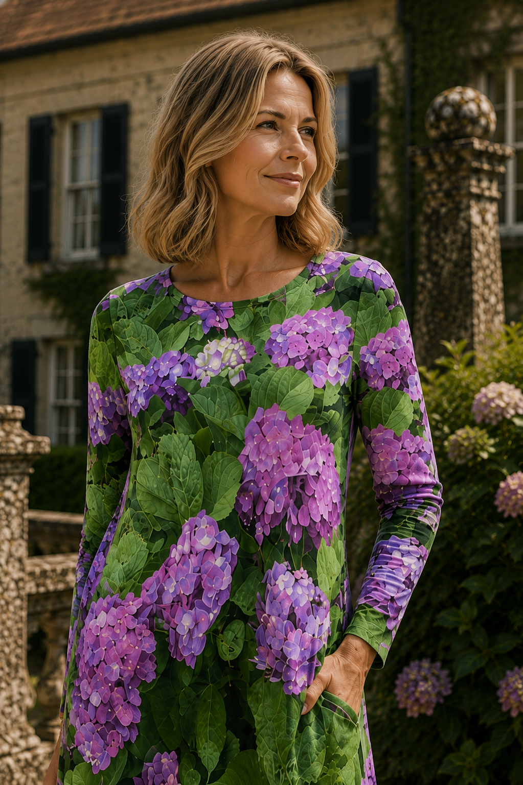 Liliana Maxi Dress - Hydrangea Haven