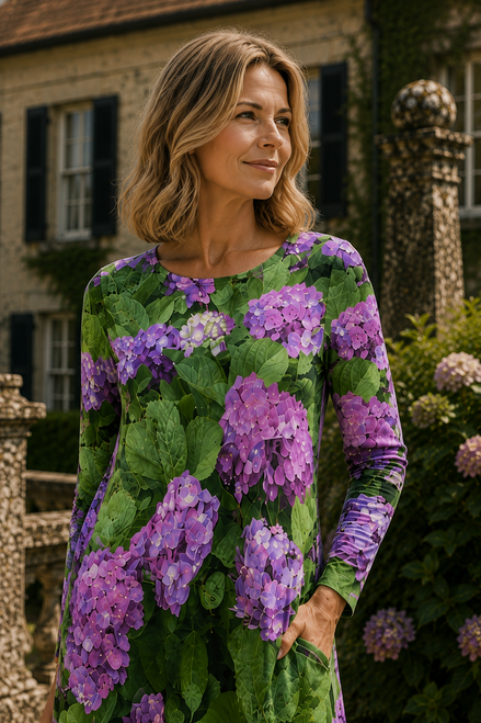 Liliana Maxi Dress - Hydrangea Haven