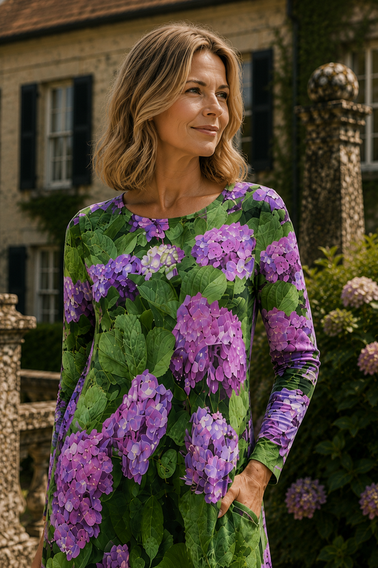 Liliana Maxi Dress - Hydrangea Haven