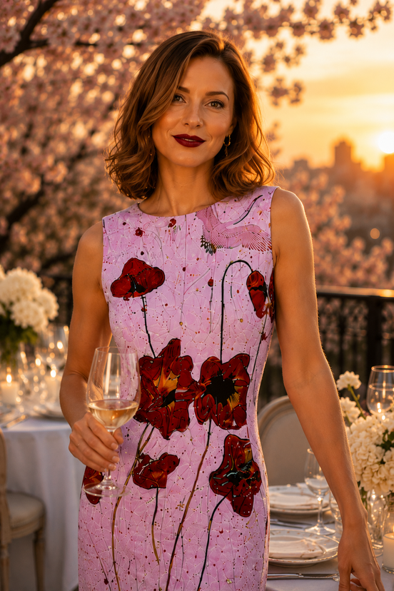Anais Dress - Pink Poppi
