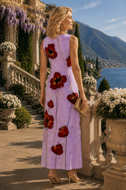 Lena Dress - Pink Poppi