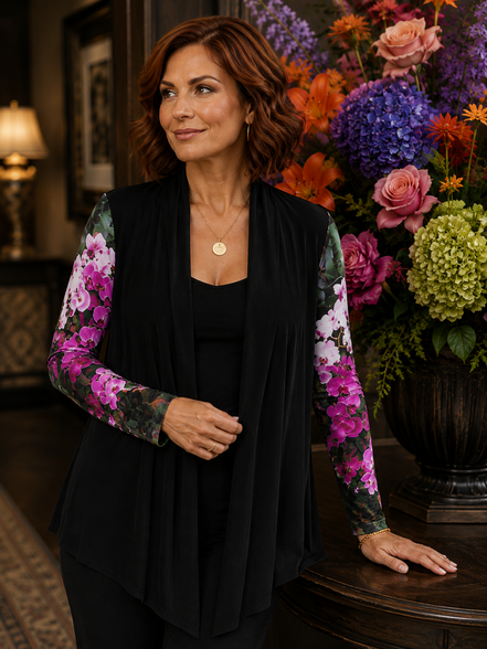 Frida Cardigan - Flowers Galore