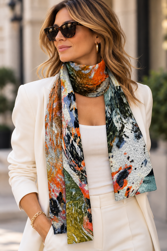 Aspen (Sweater Knit) Scarf - Koi
