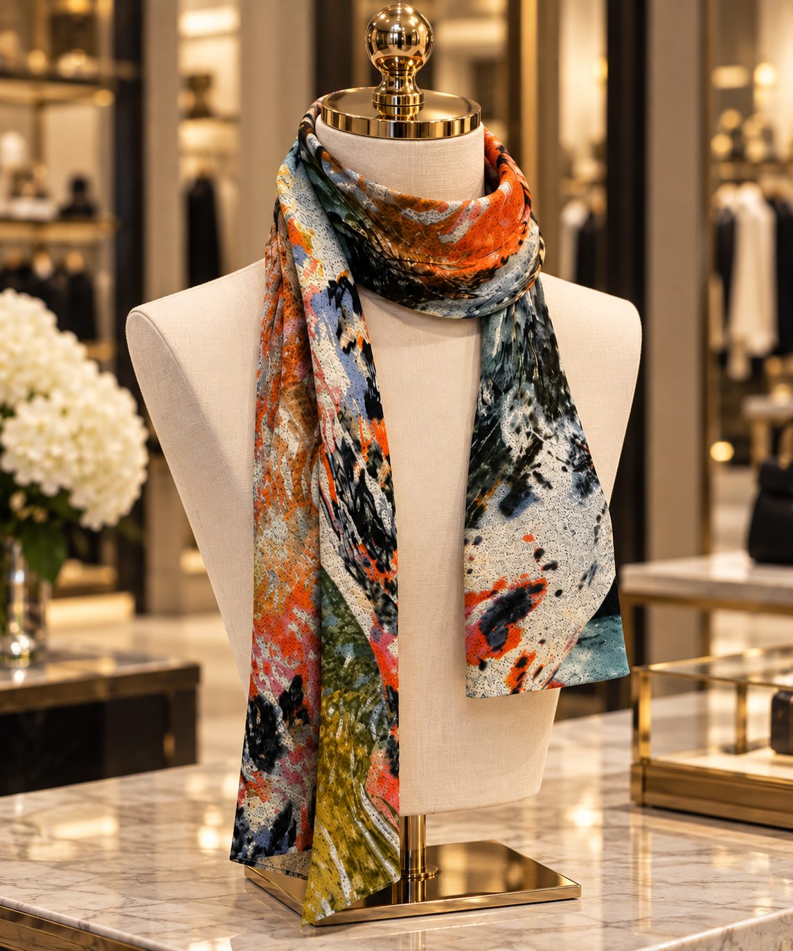 Aspen (Sweater Knit) Scarf - Koi