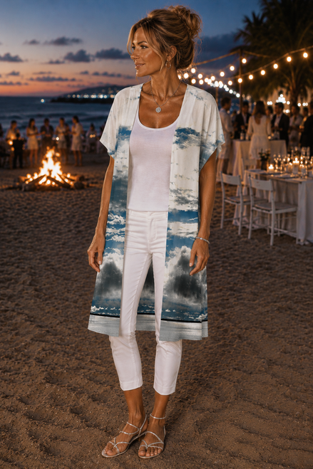 YK Kimono Wrap - Bay Moon