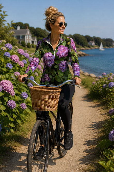 Jamie (Black Zipper) Top - Hydrangea Haven