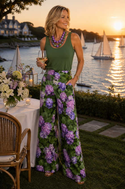 Carla Palazzo Pants - Hydrangea Haven