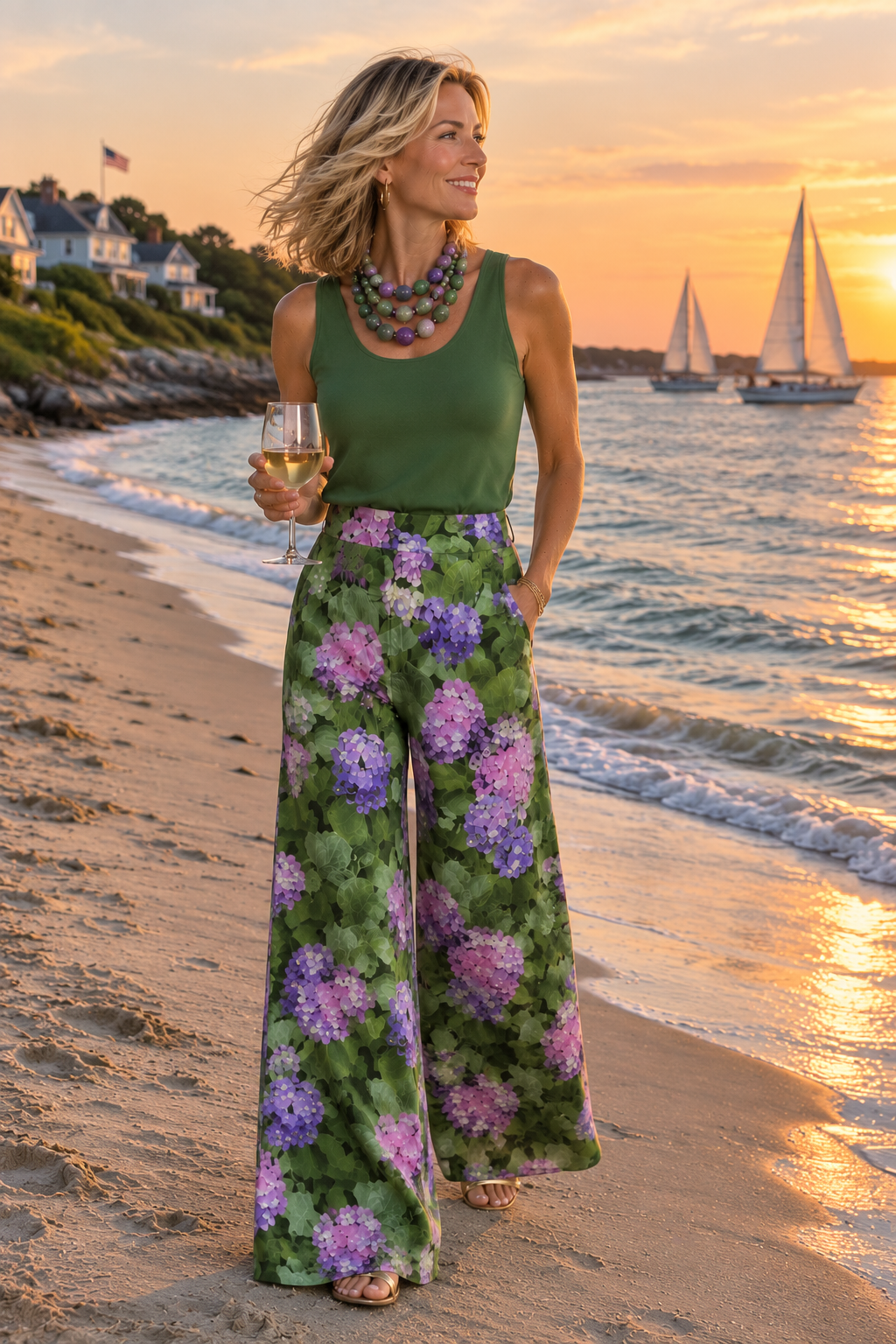 Carla Palazzo Pants - Hydrangea Haven