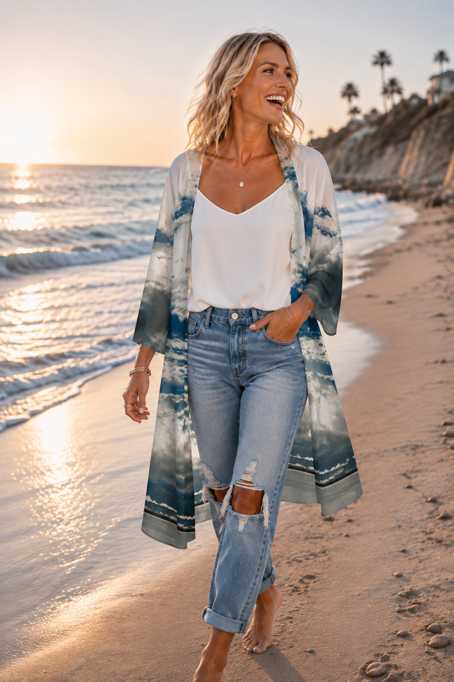 Elani Kimono - Bay Moon
