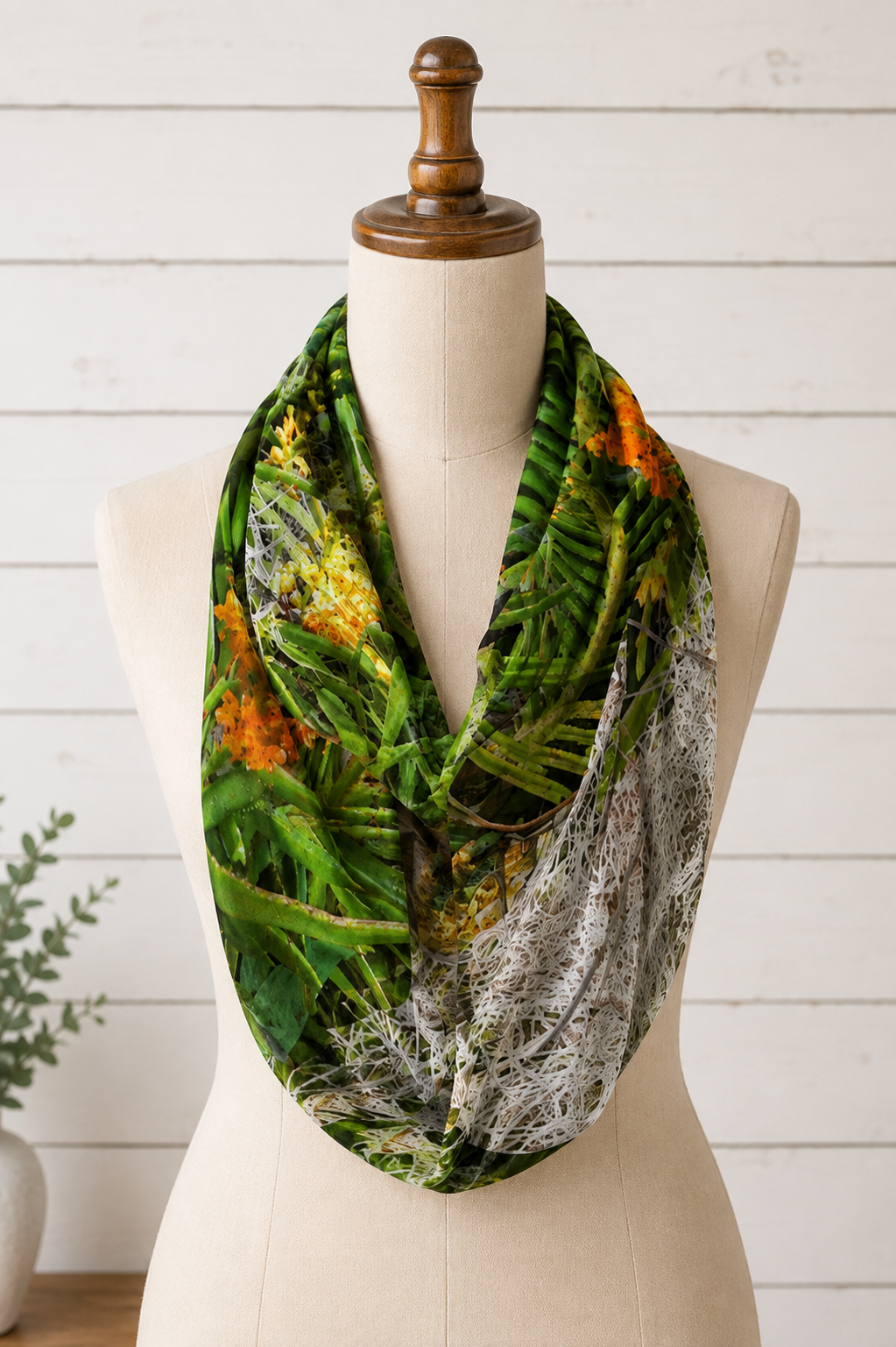Nora (Sweater Knit) Infinity Scarf - Luscious Tangerine