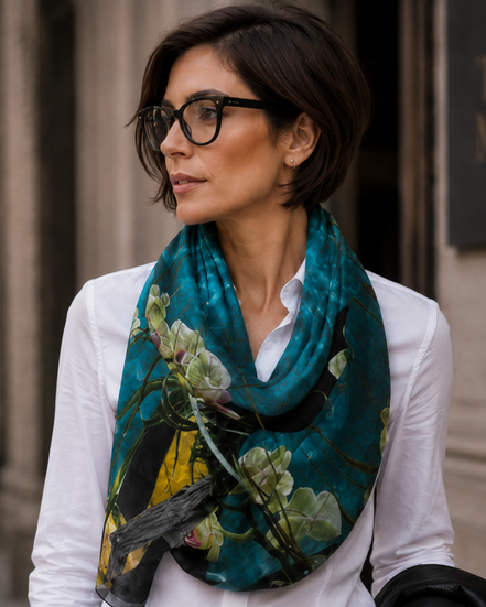 Nora (Sweater Knit) Infinity Scarf - Tiffany Light