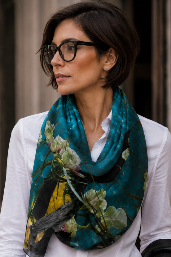 Nora (Sweater Knit) Infinity Scarf - Tiffany Light
