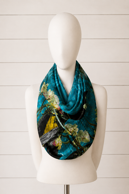 Nora (Sweater Knit) Infinity Scarf - Tiffany Light