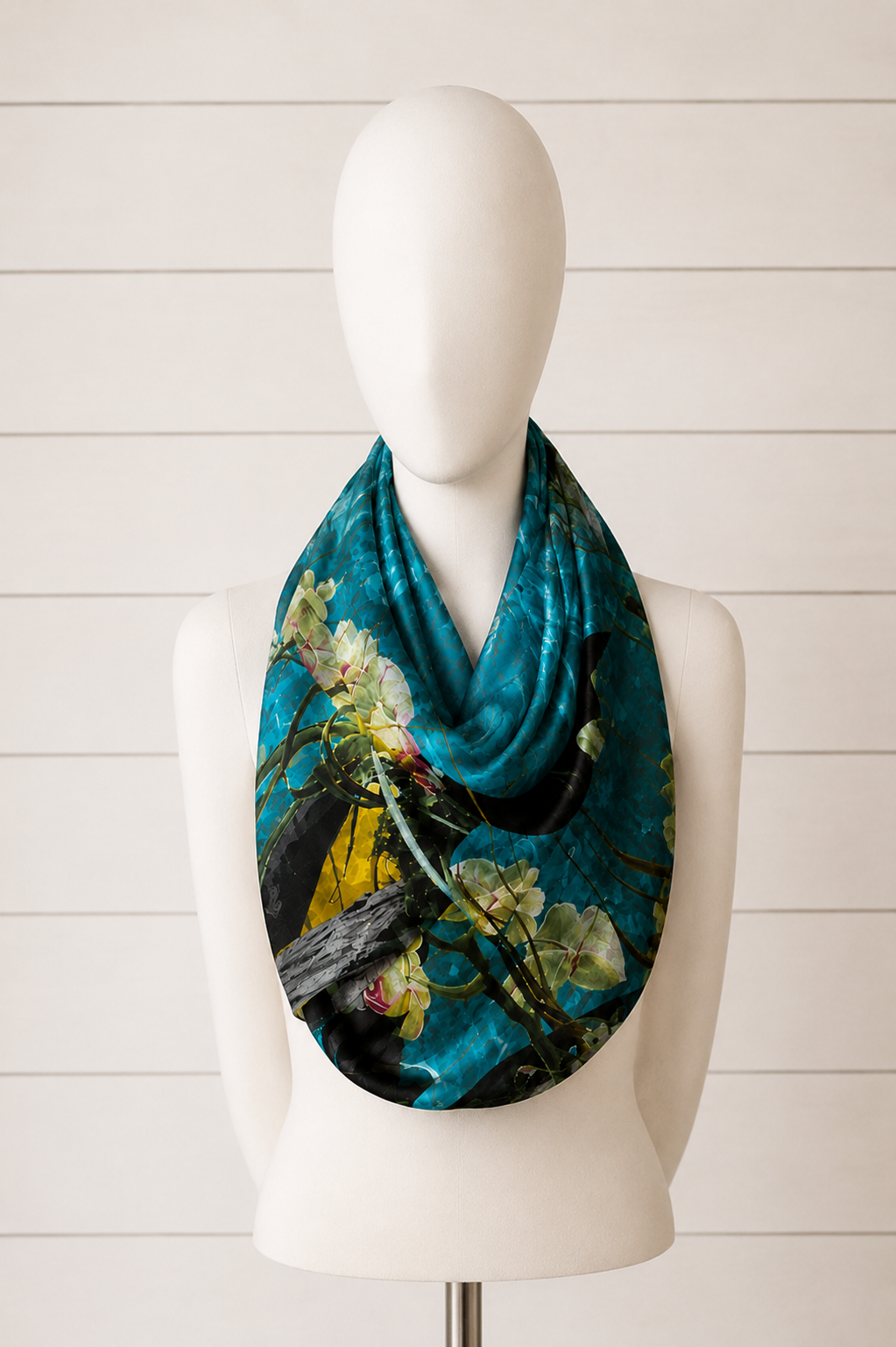 Nora (Sweater Knit) Infinity Scarf - Tiffany Light