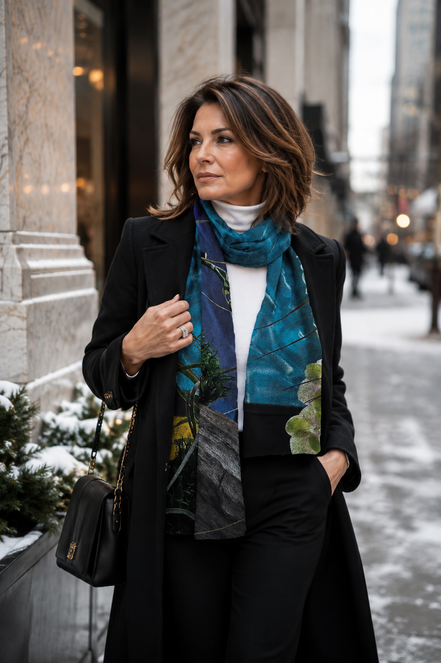 Aspen (Sweater Knit) Scarf - Tiffany Light