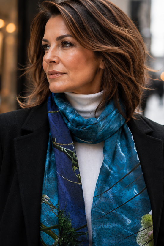 Aspen (Sweater Knit) Scarf - Tiffany Light