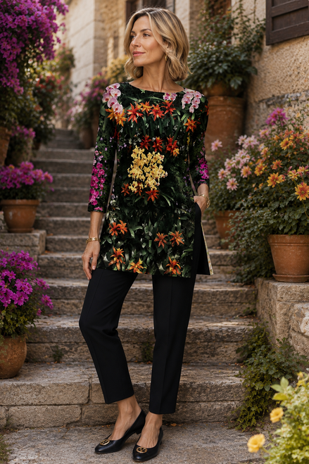 Patti Tunic II - Flowers Galore