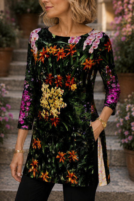 Patti Tunic II - Flowers Galore