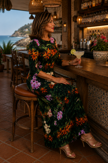 Liliana Maxi Dress - Flowers Galore
