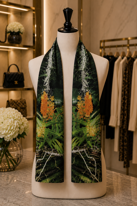 Aspen (Sweater Knit) Scarf - Luscious Tangerine
