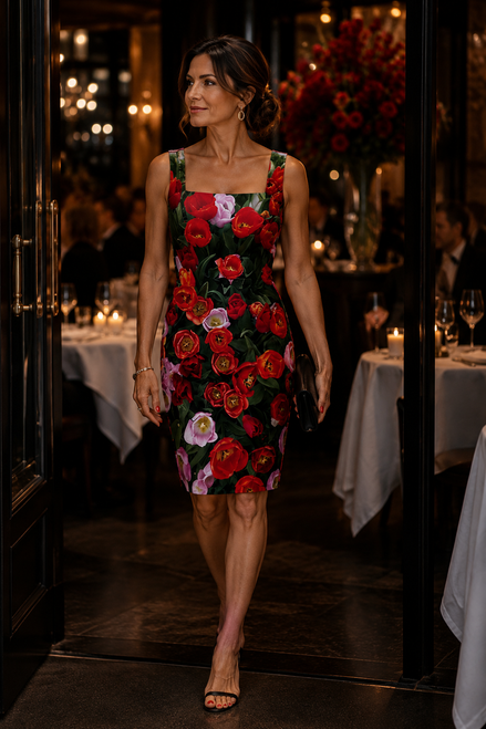 Anais Dress - Tulips