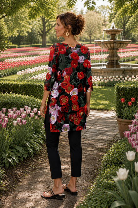 Patti Tunic II - Tulips