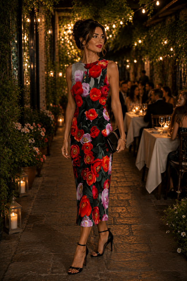 Lena Dress - Tulips