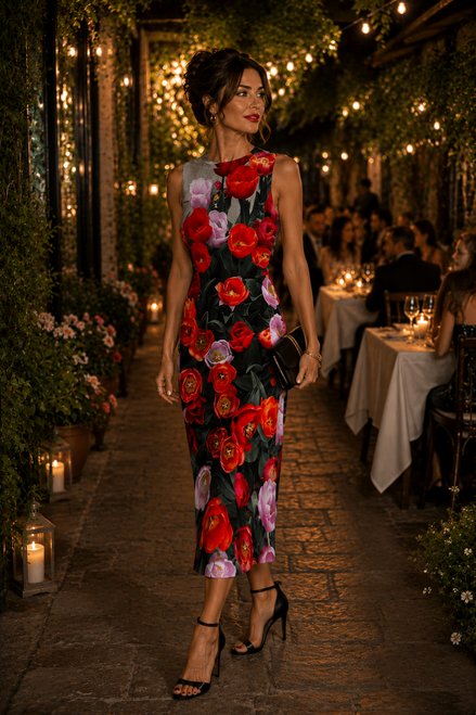 Lena Dress - Tulips