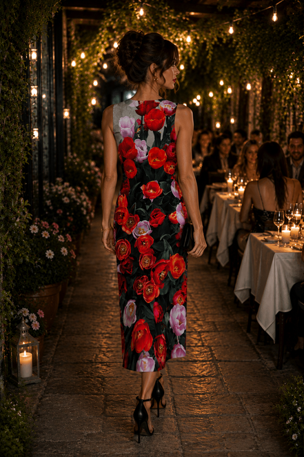 Lena Dress - Tulips