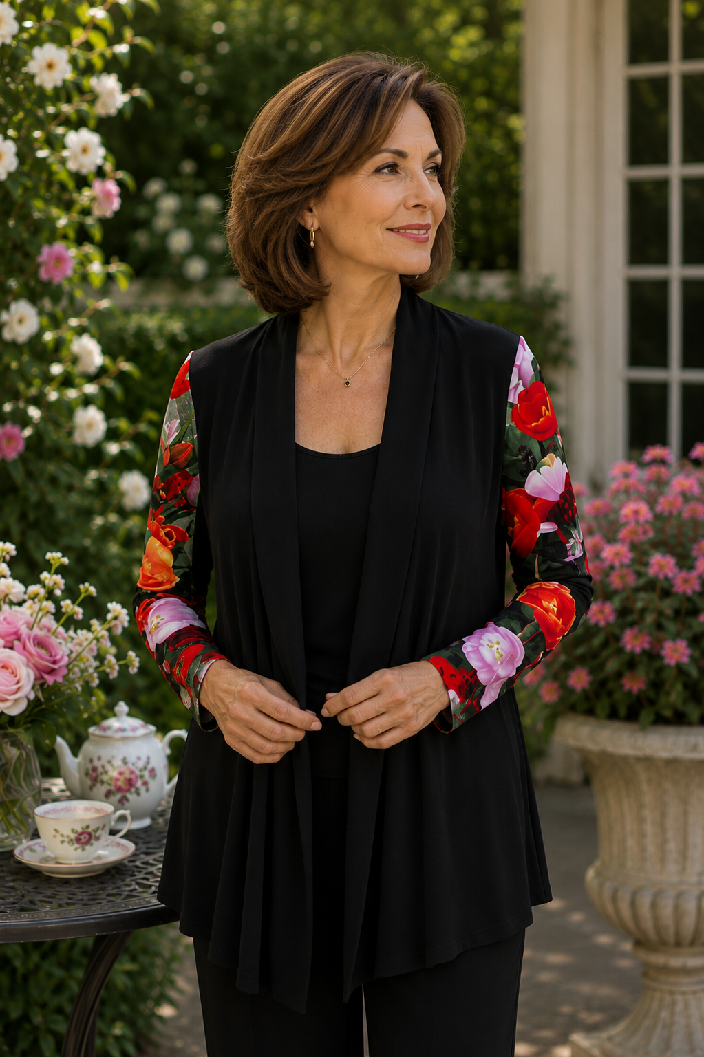 Frida Cardigan - Tulips