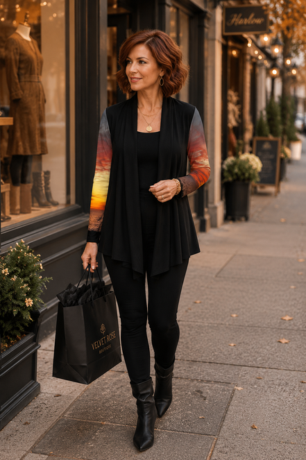 Frida Cardigan - Sunset at Longboat Key