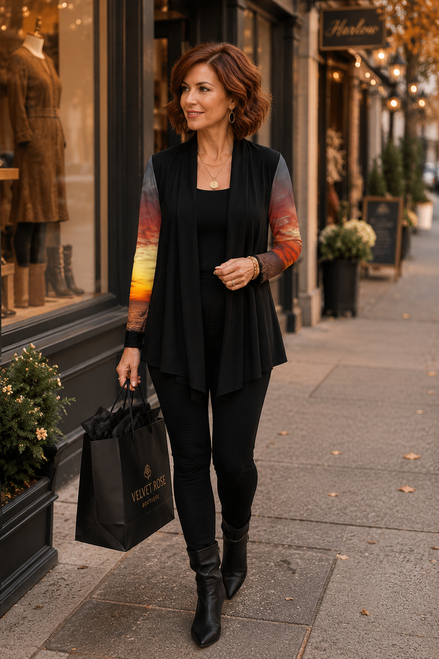 Frida Cardigan - Sunset at Longboat Key