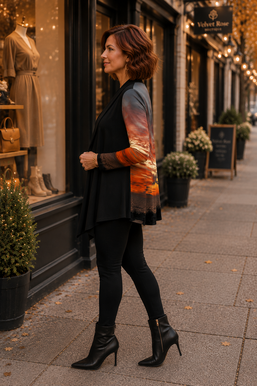 Frida Cardigan - Sunset at Longboat Key