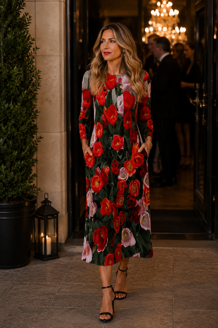 Liliana Maxi Dress - Tulips