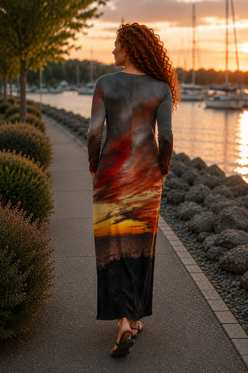 Liliana Maxi Dress - Sunset at Longboat Key