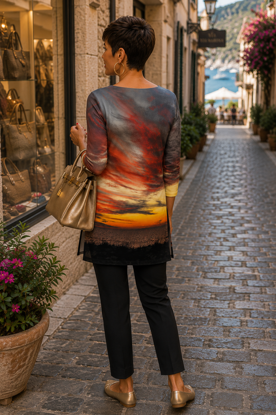 Patti Tunic II - Sunset at Longboat Key
