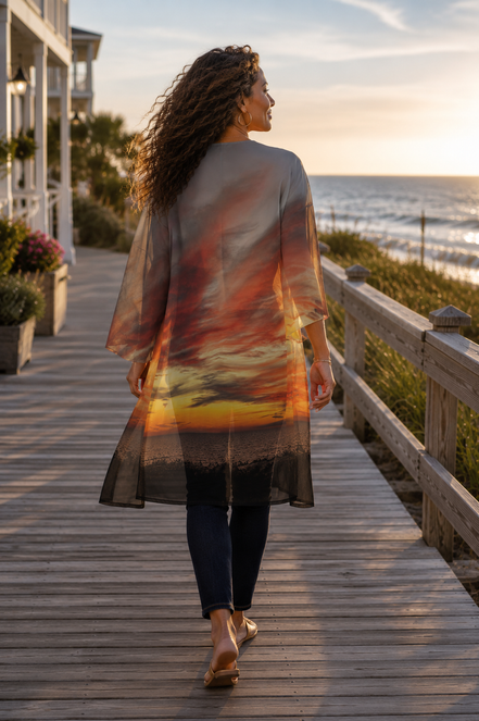 Elani Kimono - Sunset at Longboat Key