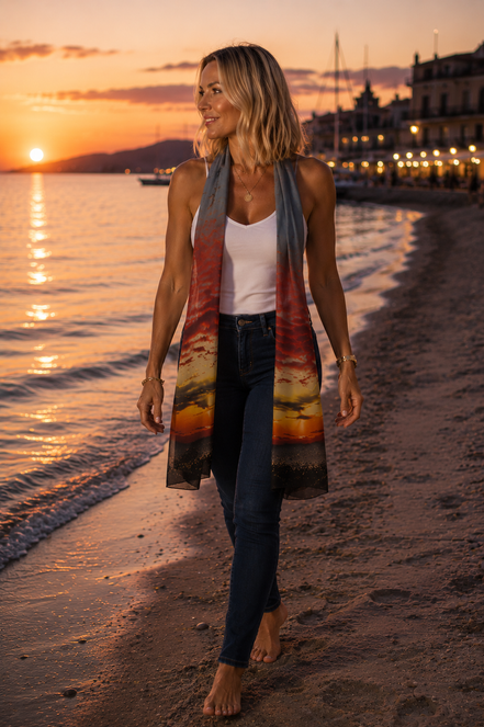 Vivienne Scarf - Sunset at Longboat Key